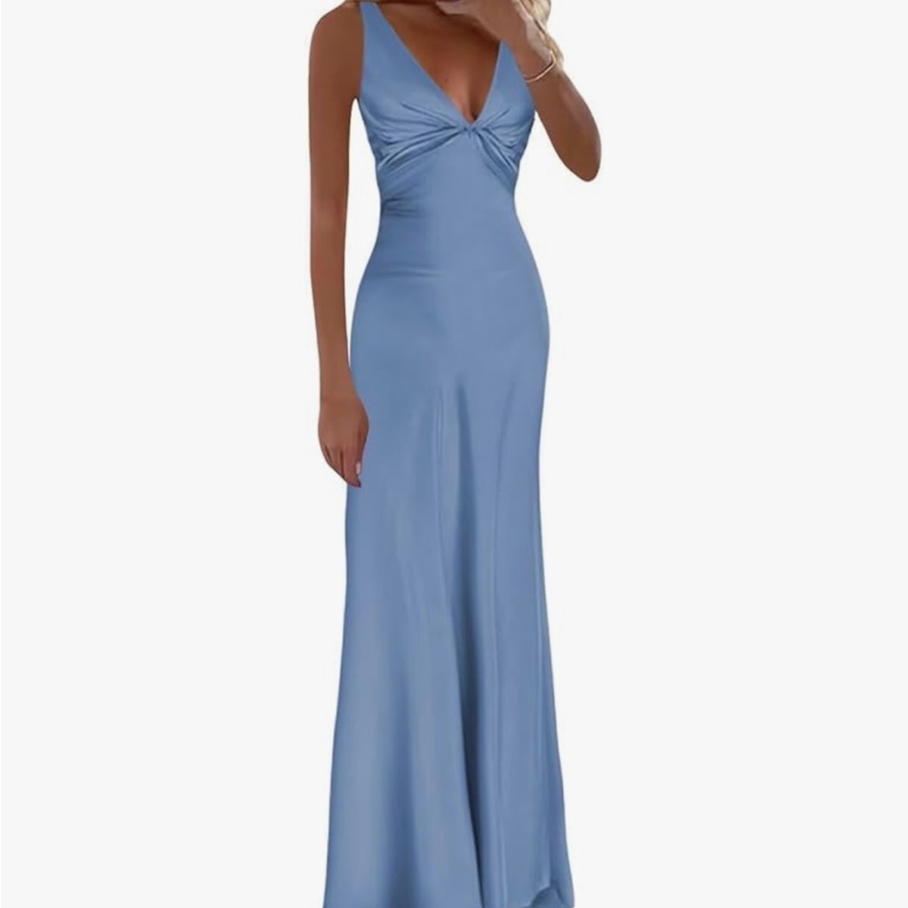 Elegant Blue Maxi Dress